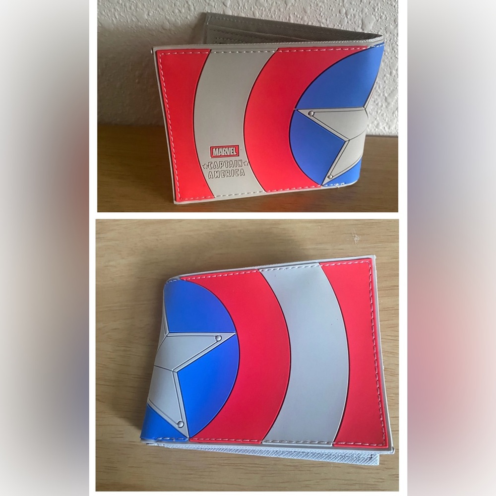 Marvel Red and Blue Shield Wallet